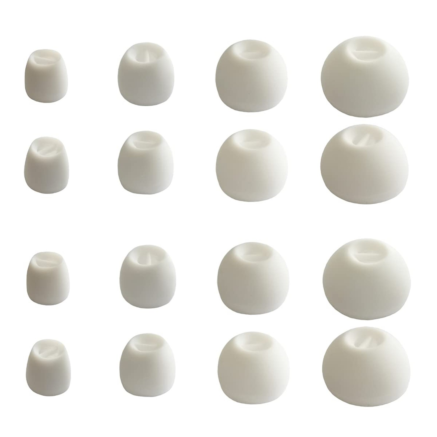 8 Pairs Extra Small (XS) to Large Silicone Earbuds Tips for Small Ear Canals,…