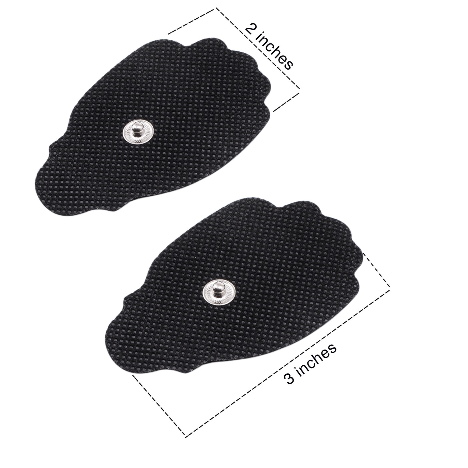 Tens Unit Muscle Stimulator Electrodes Replacement Pads ( 3.5mm ) ( Pack of 10 )