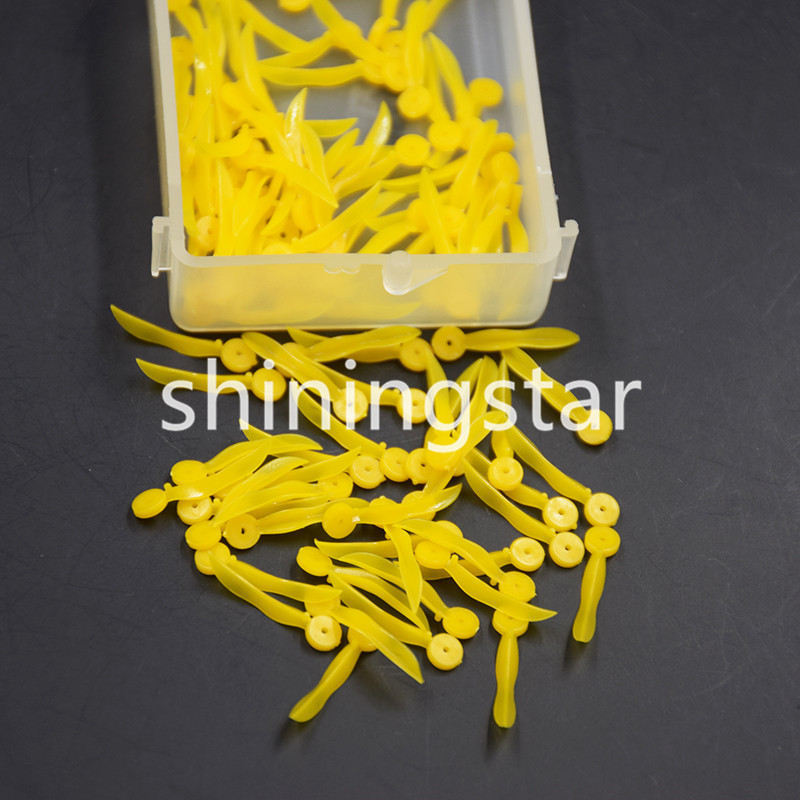 400 Pcs Dental Disposable Plastic Wedge With Holes All 4 Sizes Wave Poly-Wedge