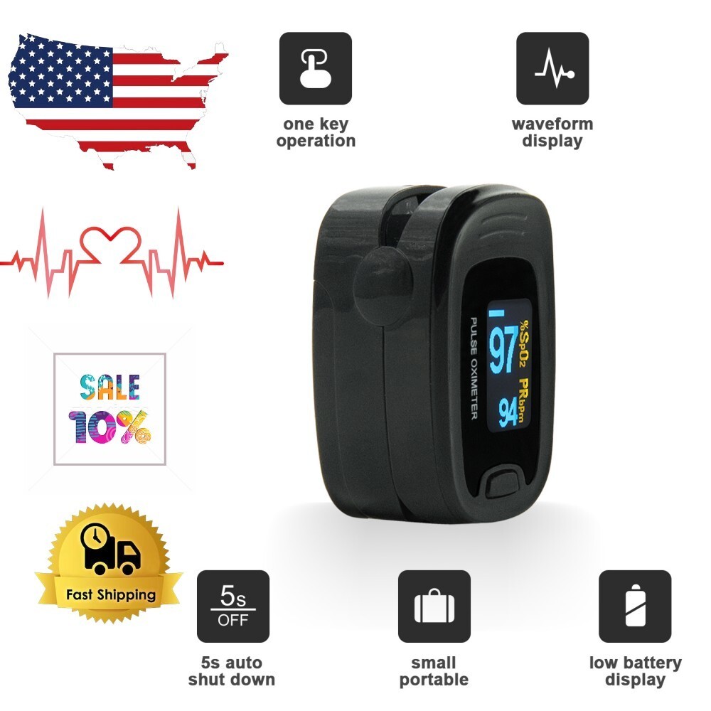 New OLED Fingertip Oxymeter Spo2,PR monitor Blood Oxygen Pulse Oximeter,50NA