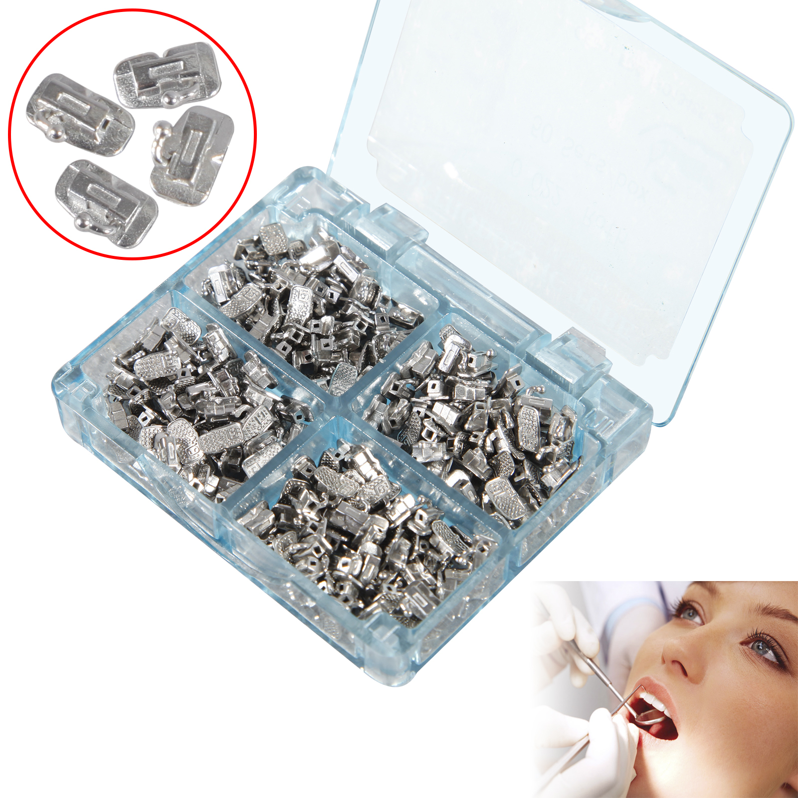 50 Sets Dental Single 1st Molar Buccal Tube Roth 022 NonConvertible Monolock xhb