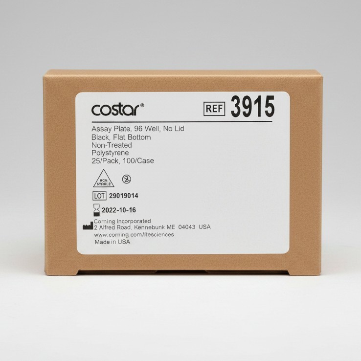 Corning Microplate 96 Well Black Sealed Polystyrene Total of 50 Plates