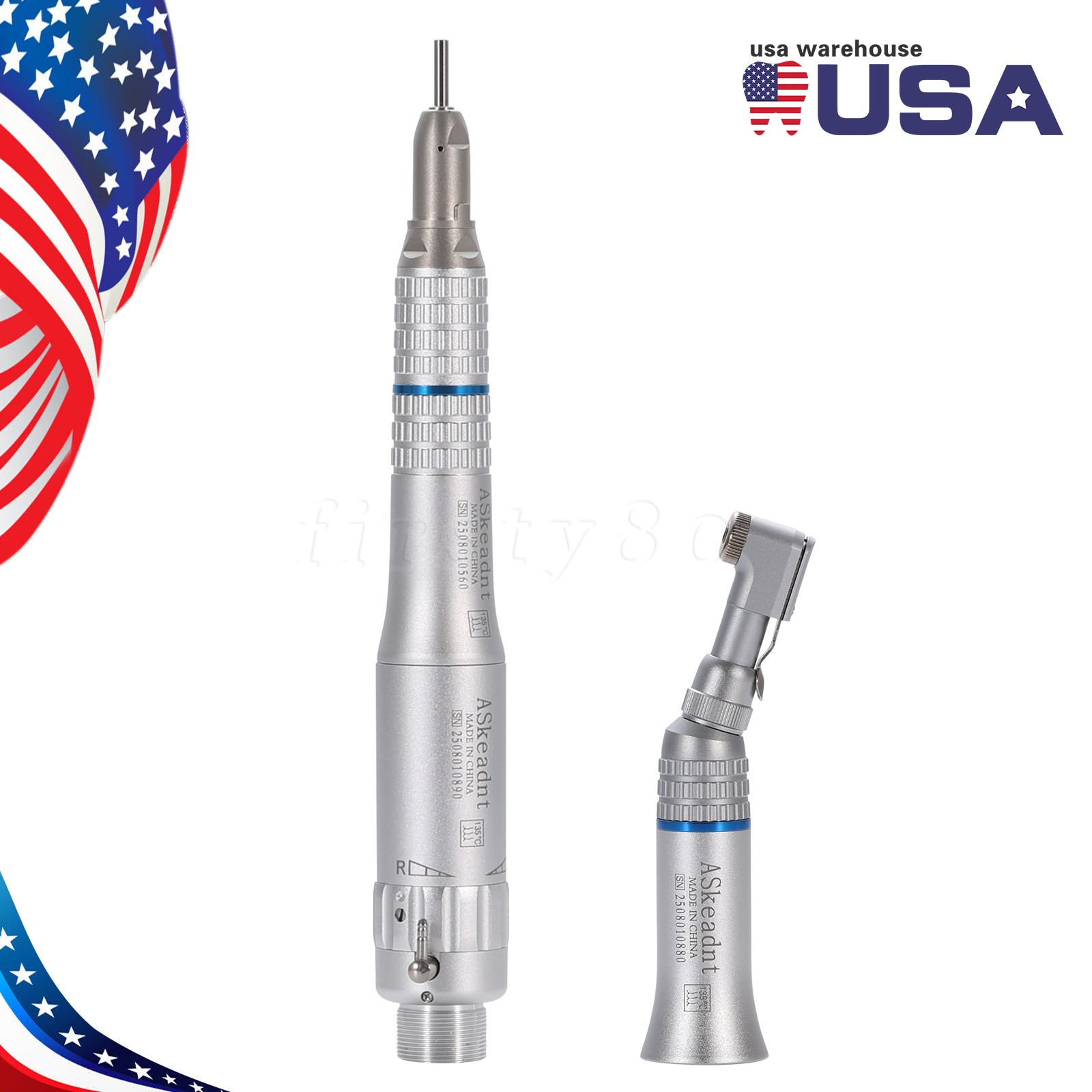 Contra Angulo Dental Low Speed Handpiece Straight Contra Angle Air Motor 4H FDA