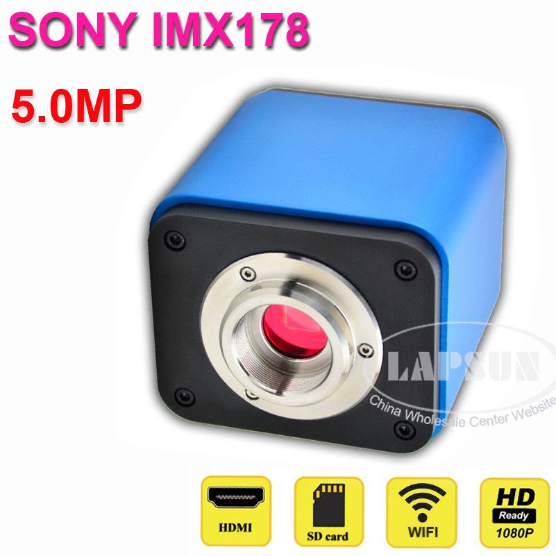 5MP 1080P@60FPS HDMI WIFI Microscope Camera SONY IMX178 F iphone i pad Android S