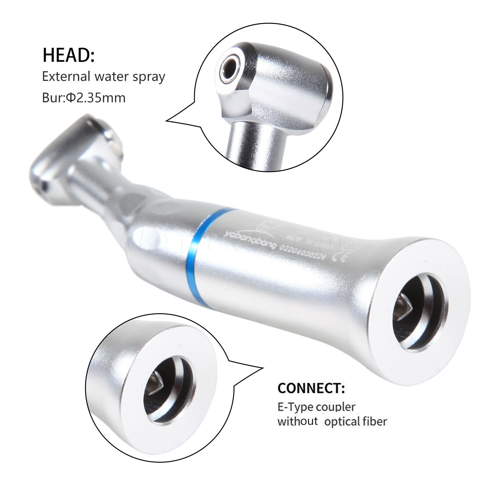 NSK Style Dental Slow Low Speed Contra Angle Handpiece Push Button Attach E-Type