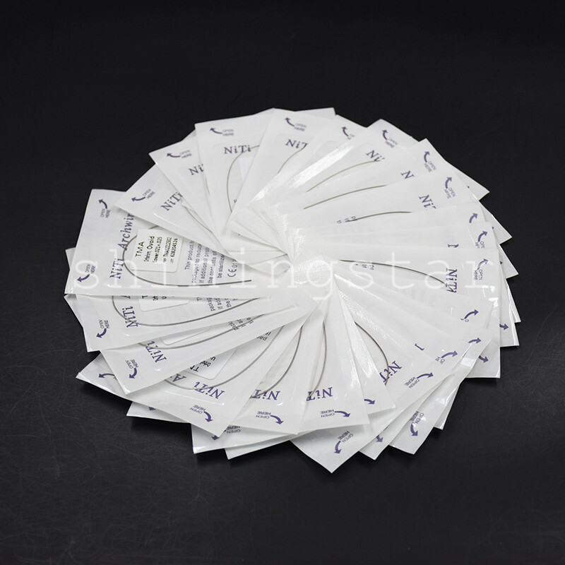 1-100 Packs Dental TMA Titanium Molybdenum Alloy Rectangular Arch Wire Expanded