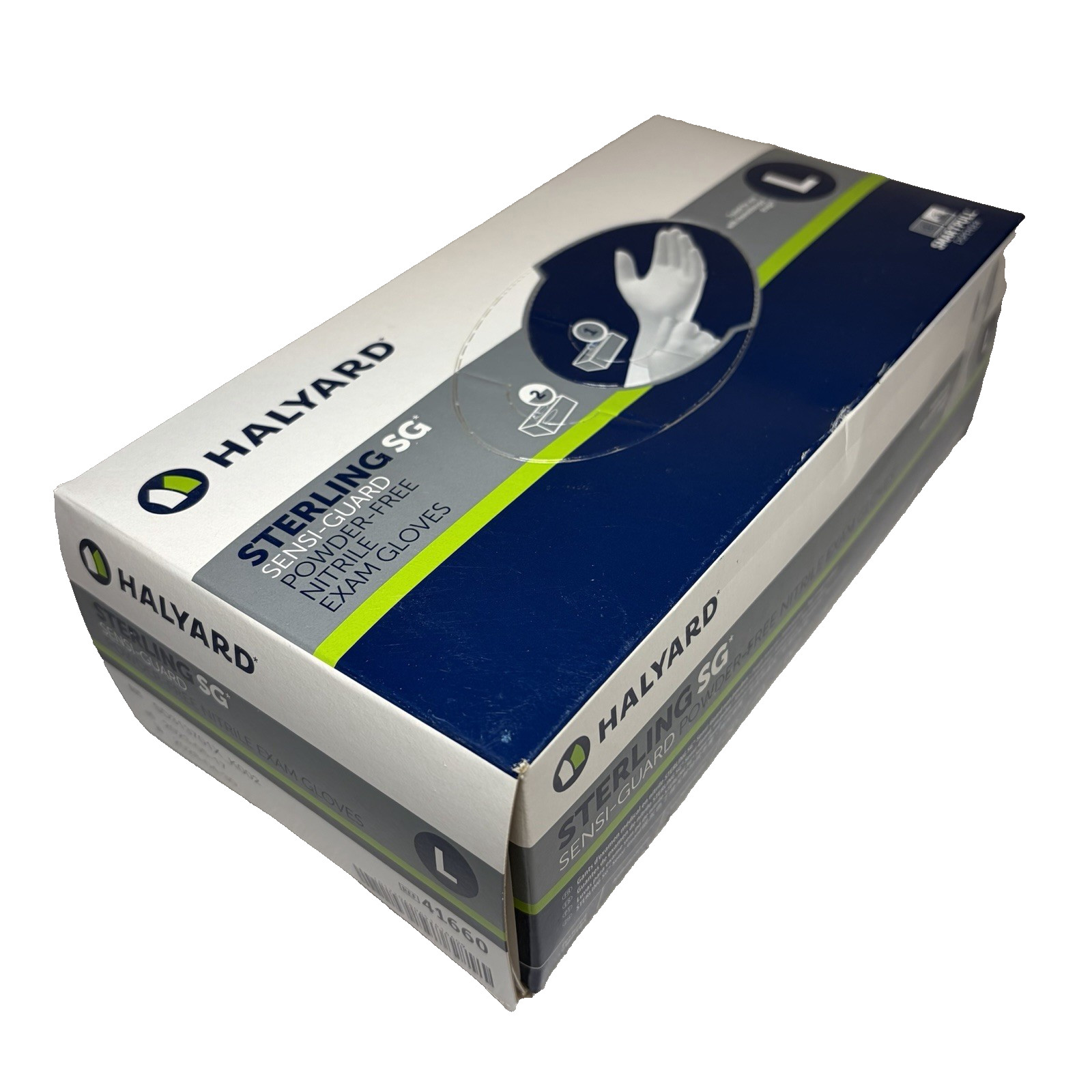 Halyard Nitrile Exam Gloves Size Large 3.5 Mil 250 Count Box Exp. 4/2028