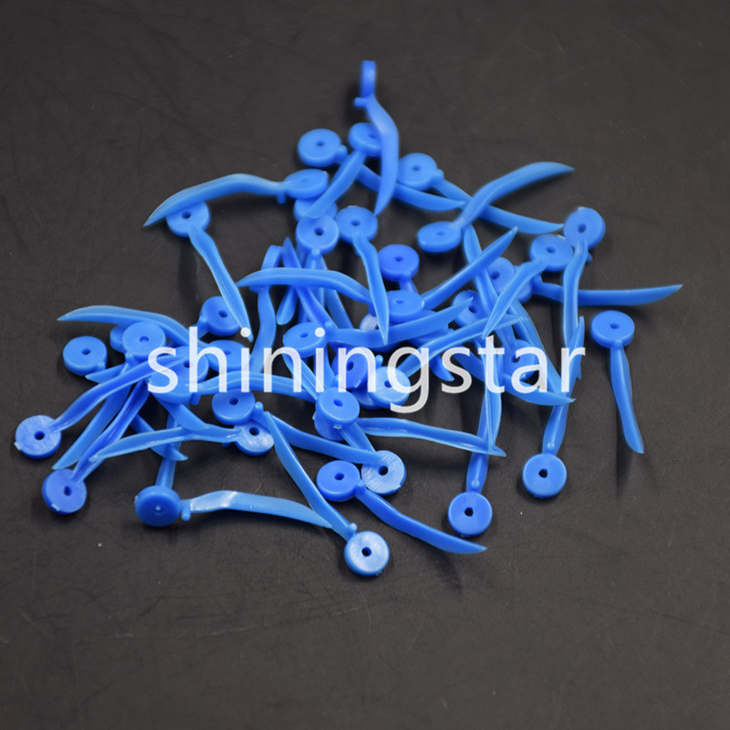 400 Pcs Dental Disposable Plastic Wedge With Holes All 4 Sizes Wave Poly-Wedge