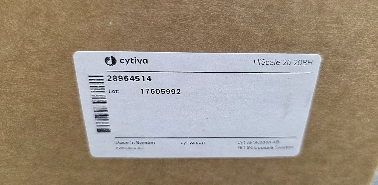 Cytiva 28964514 HiScale 26/20 Chromatography Column