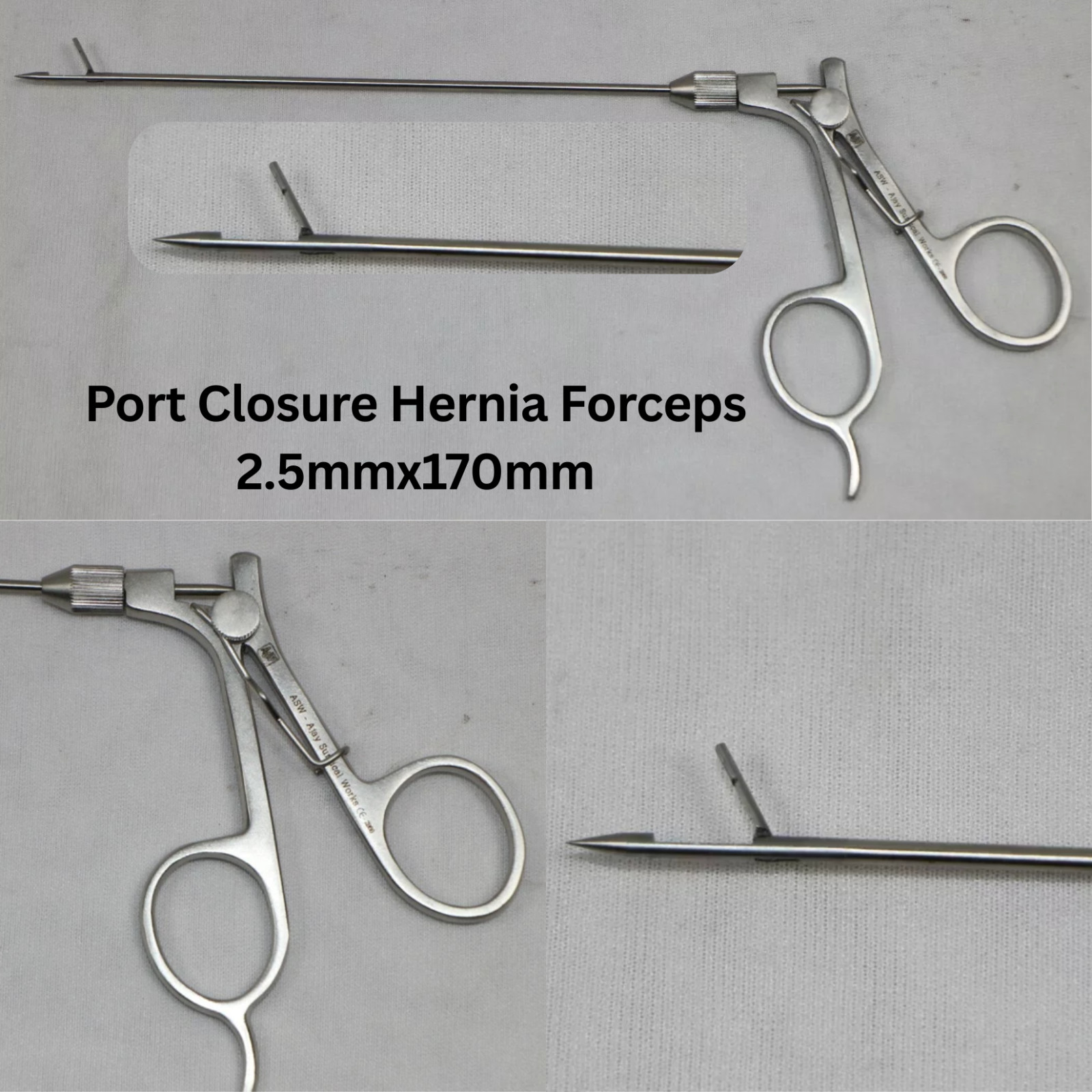Port Closure 2.5mmx170mm Laparoscopic Endoscopy Surgical Instruments CE Approved