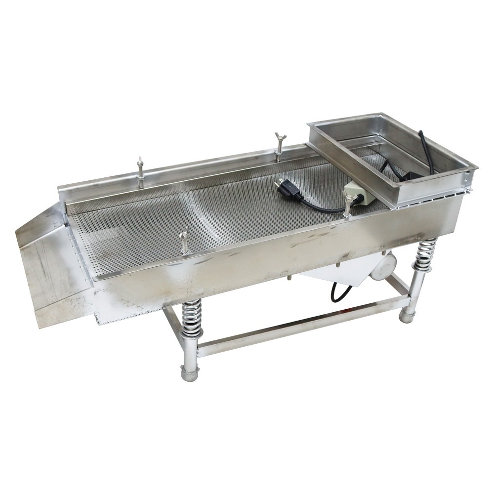 Open Box! Industrial Linear Vibrating Screen 3mm Single Layer Screen Sieve