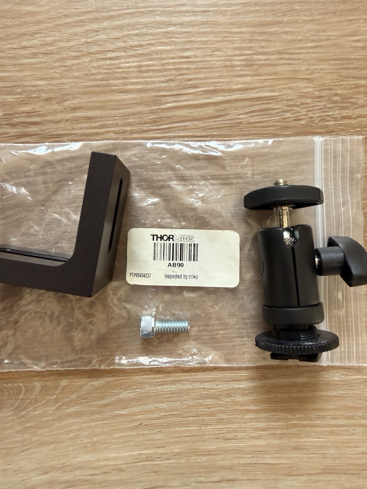 Thorlabs AB90 Right-Angle Bracket & Camera Tripod Head Holder – NEW
