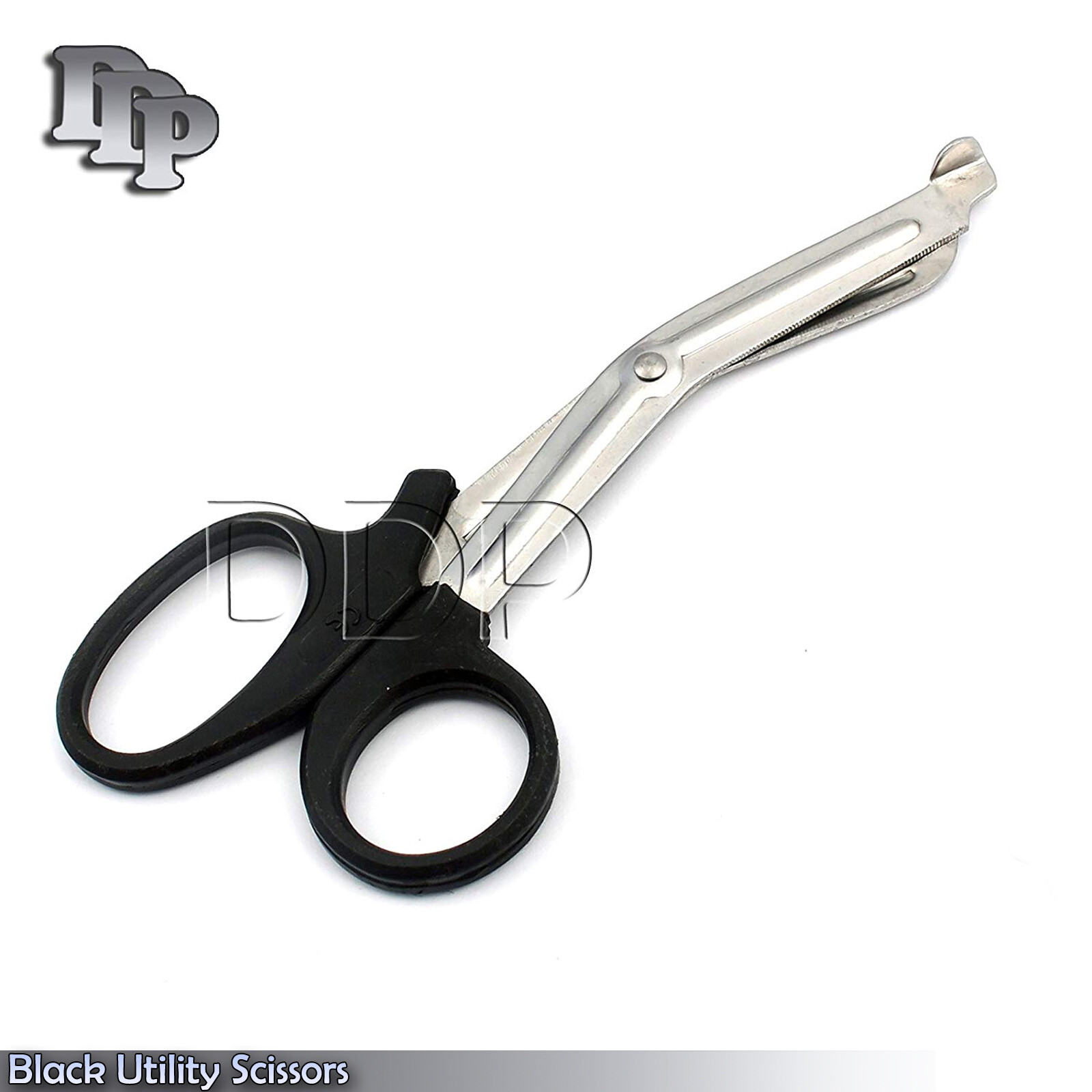 10 Pcs Black Utility Scissors 5.5″ Multi-Purpose DIY EMS EMT Shears Instruments