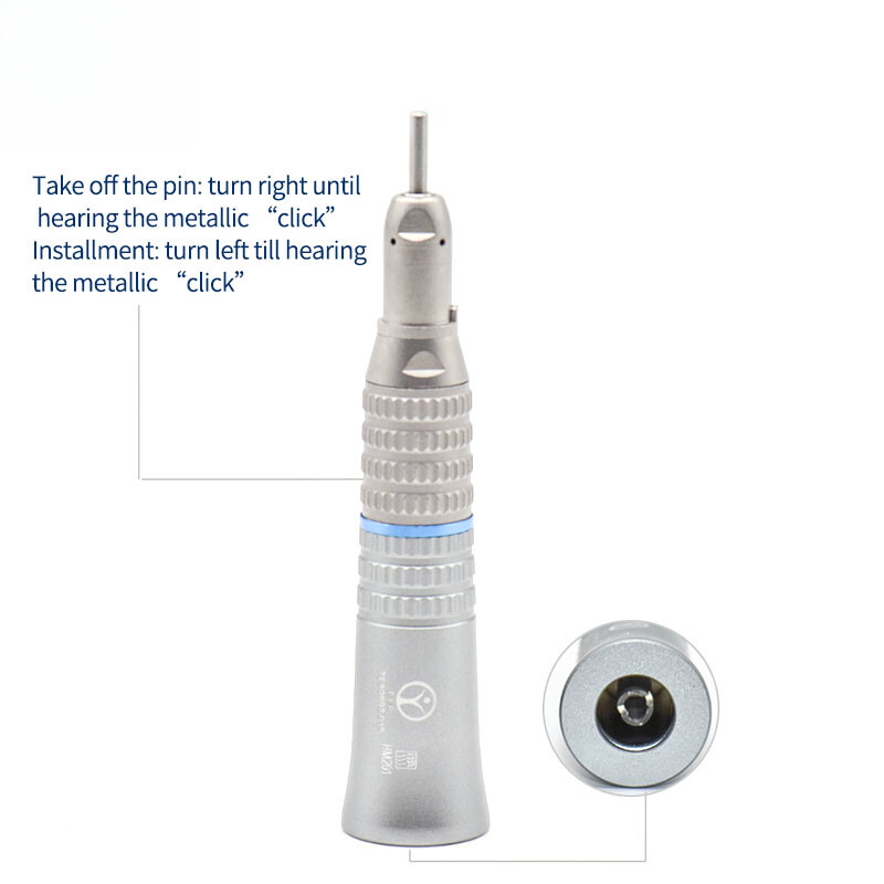 Dental Slow Low Speed Handpiece Straight Contra Angle Air Motor 4 /2H