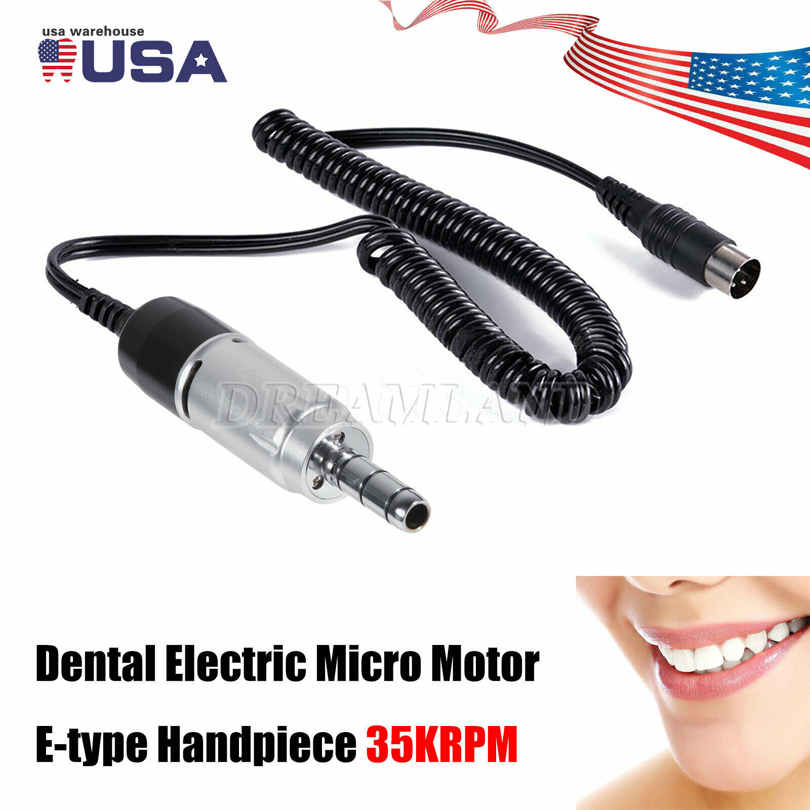 Dental Electric E-Type Micro motor 35000 RPM Contra Angle Handpiece