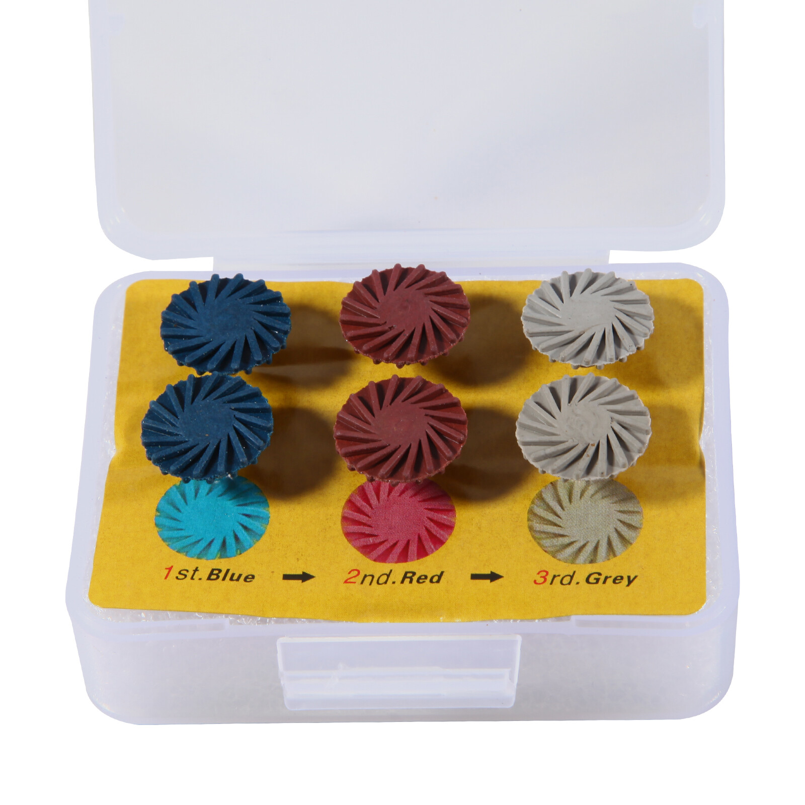 1-5Boxes Dental Polish Kit Composite Resin Polishing Disc Spiral Polish Wheel OR