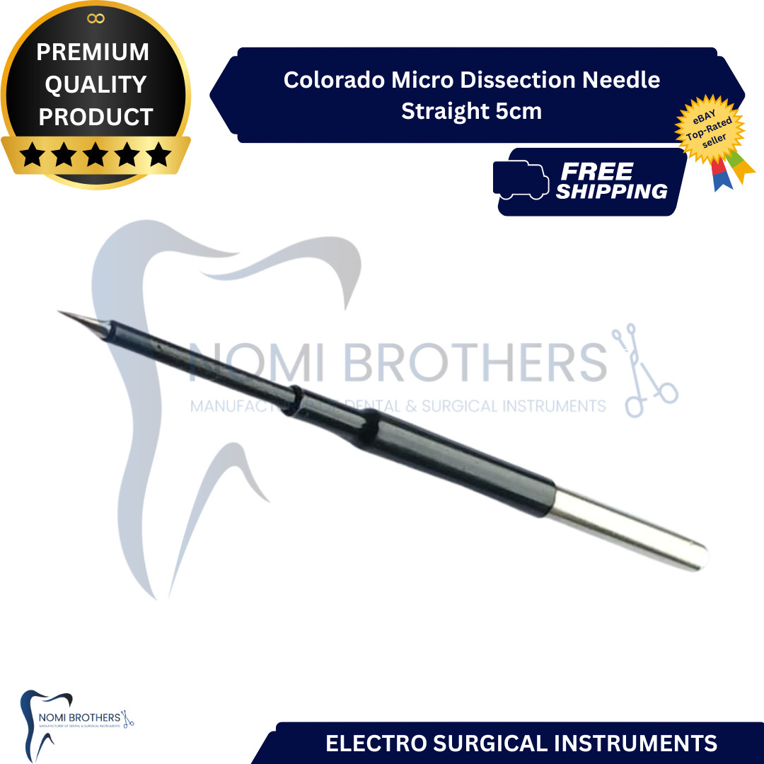 Colorado Micro Dissection Needle Straight 5cm Electrosurgical Fine Tip CE