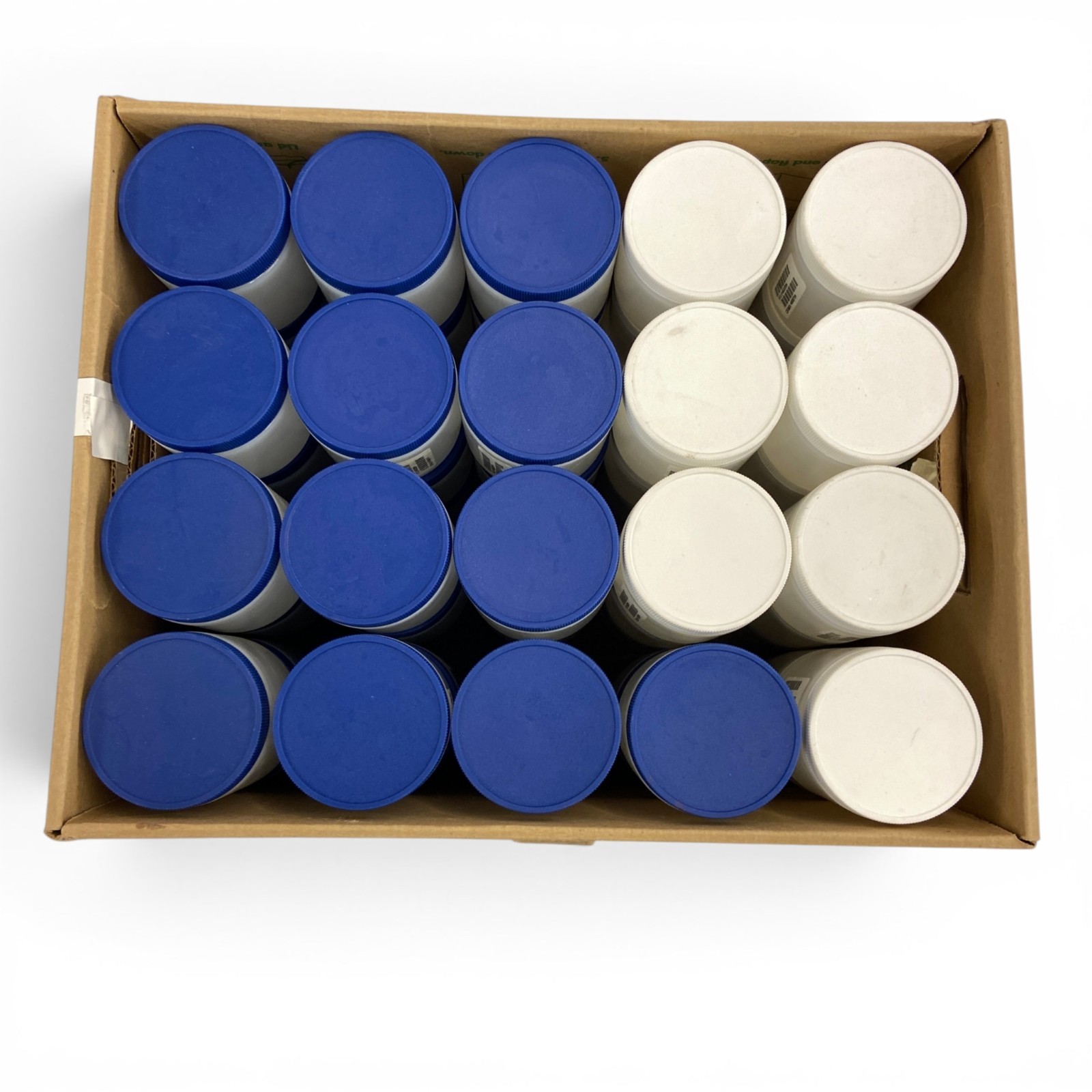 Lot of 57 High-Density Wide-Mouth Plastic Laboratory Specimen Jars Container