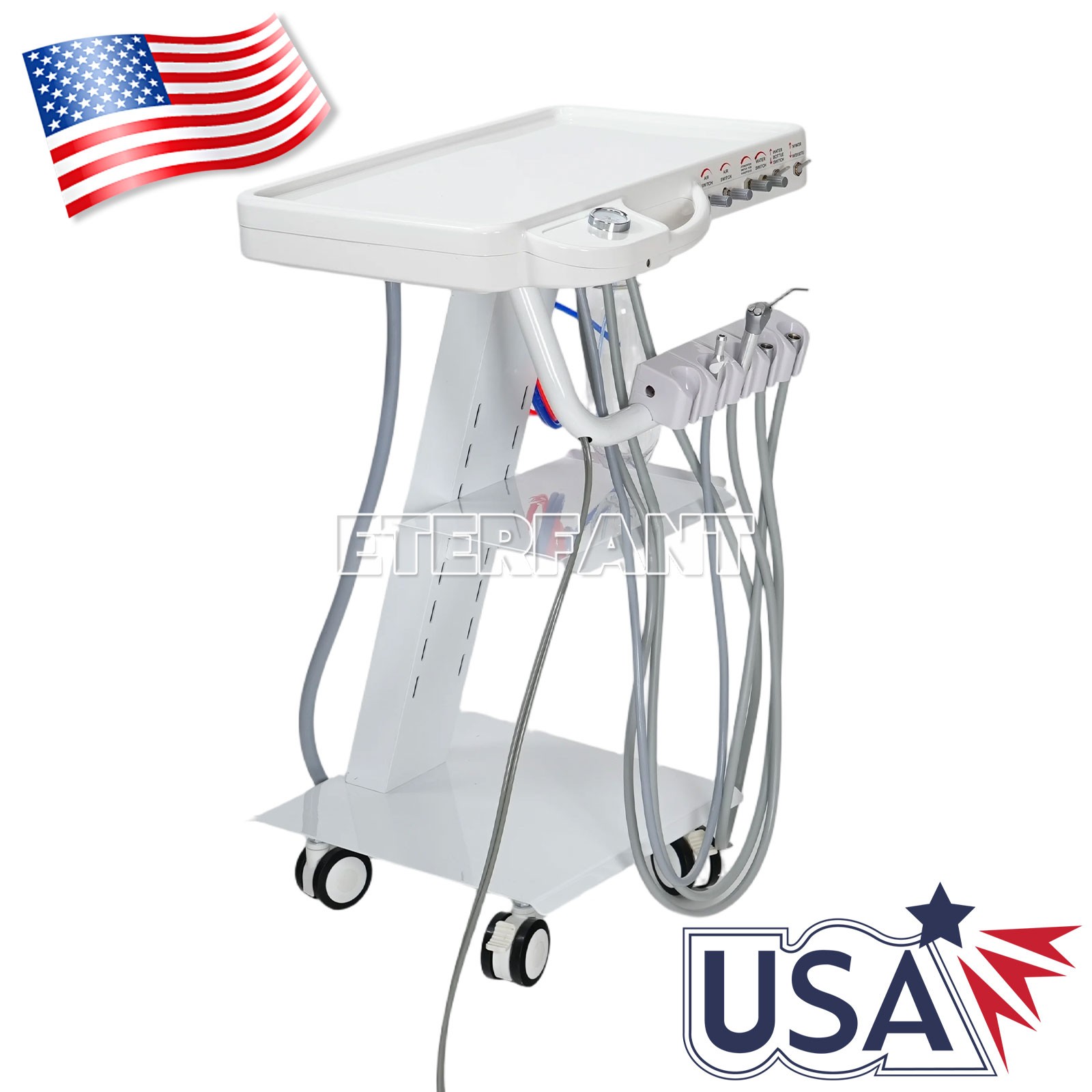 GS-M300 Dental Mobile Suction Unit System / B029 Portable Mobile Delivery Unit
