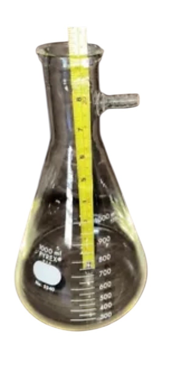 New Flask Corning Pyrex 5340-1L 1L Erlenmeyer Narrow Mouth Heavy Rim Graduated