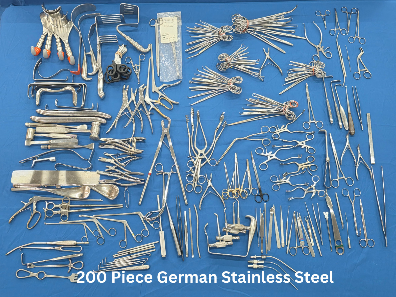 200-piece German Unbranded Surgical Instrument Medical Stainless Steel Tool Lot