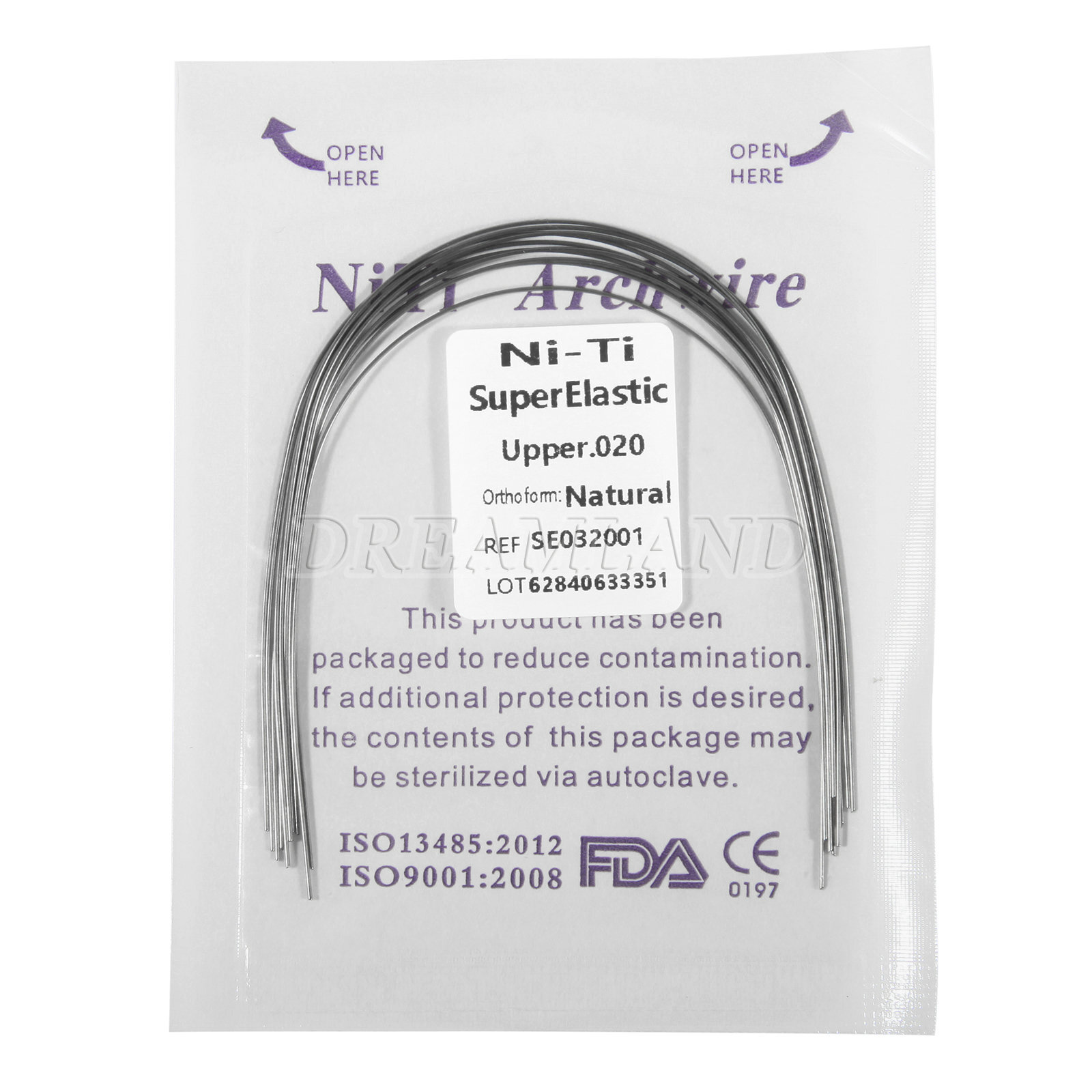Orthodontic Niti Arch Wire Super Elastic Natural Nature Form Round choose
