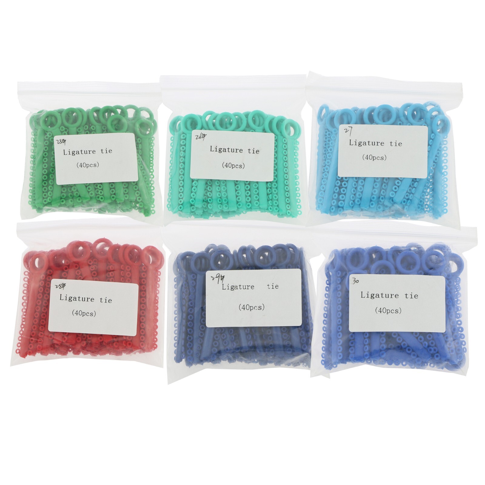 1040 Dental Orthodontic Ligature Ties Elastic Rubber Bands Ligaduras Ortodoncia
