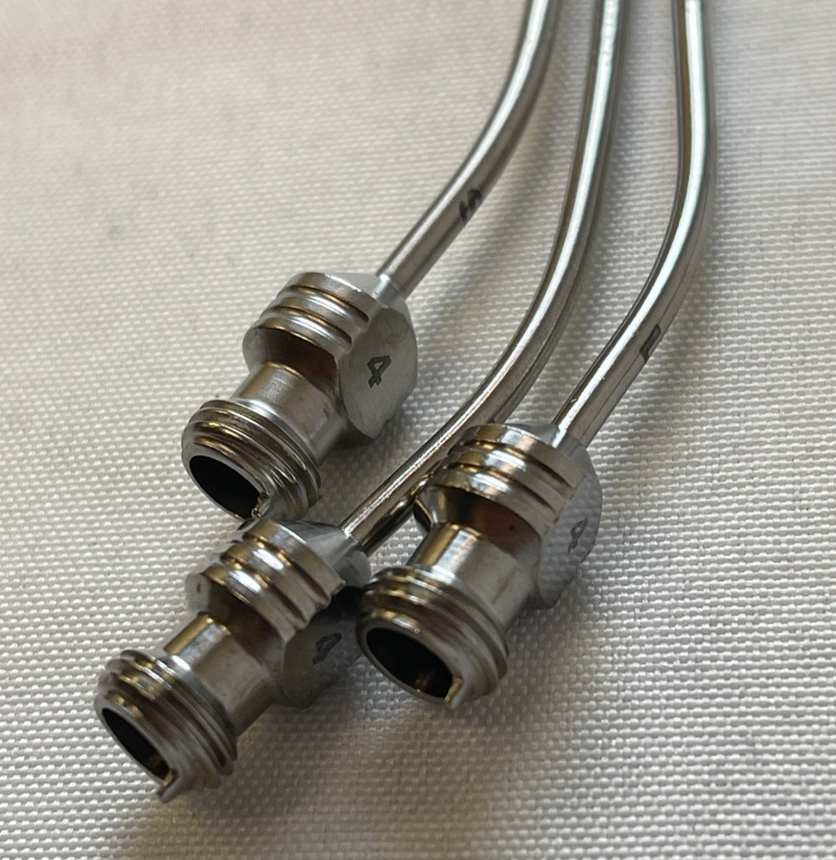 Set of 8 Mizuho Day Bailes Locking Tapered Suction Tubes 4 6 & 8Fr w/ Thumb Hole