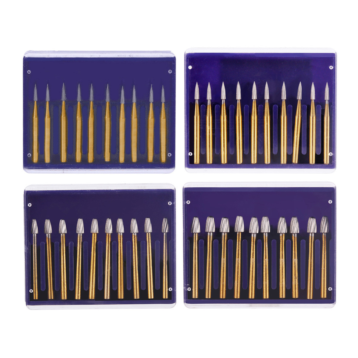 10pcs Dental FG Tungsten Carbide Bur Trimming&Finishing for High Speed Handpiece