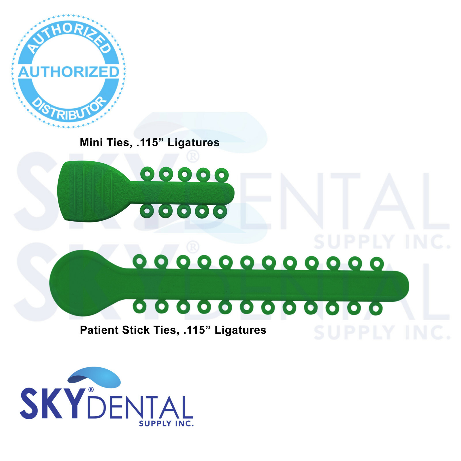 Orthodontic Elastic Ligature Ties Bands Dental Patient Sticks Brackets 1008pcs
