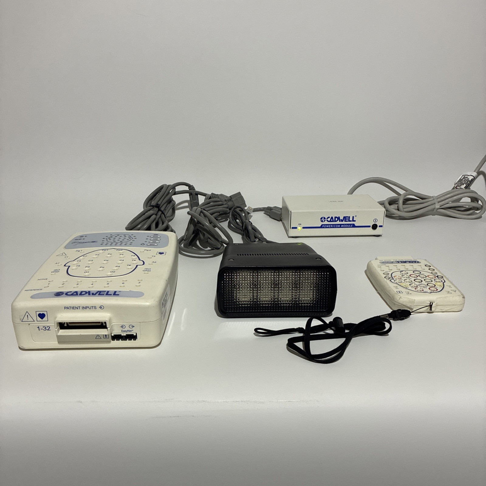 Cadwell Easy III EEG/PSG System Amplifier Headbox & Accessories Tested Working