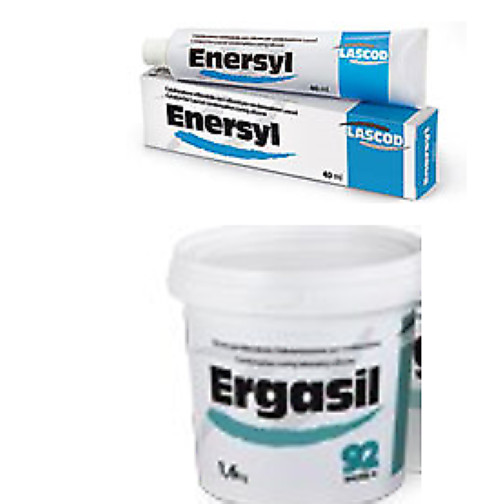 Lascod Ergasil Dental Lab Putty 5kg Jar & 3 Catalyst 60ml Paste