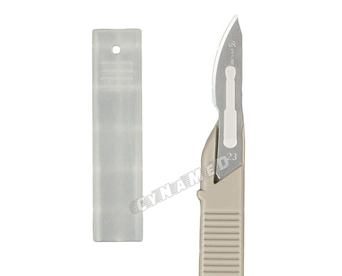 Disposable Scalpel Blades No.23 With Plastic Handle ( Box of 10 ) Sterile