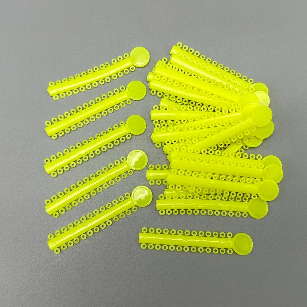 1040tie Dental Orthodontic Ligature Ties Braces Elastic Rubber Bands Mixed Color
