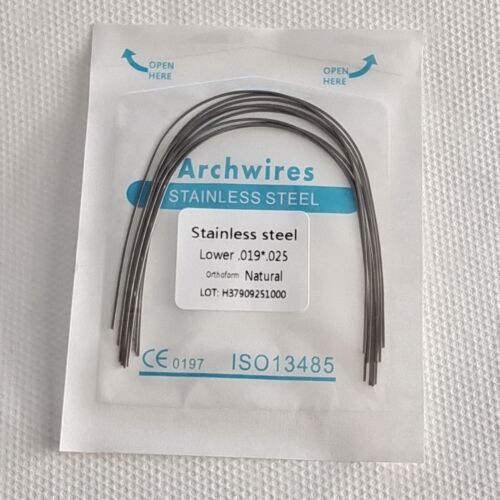 Dental Orthodontic Arch Wires Stainless Steel Natural Form Rectangular Arcs