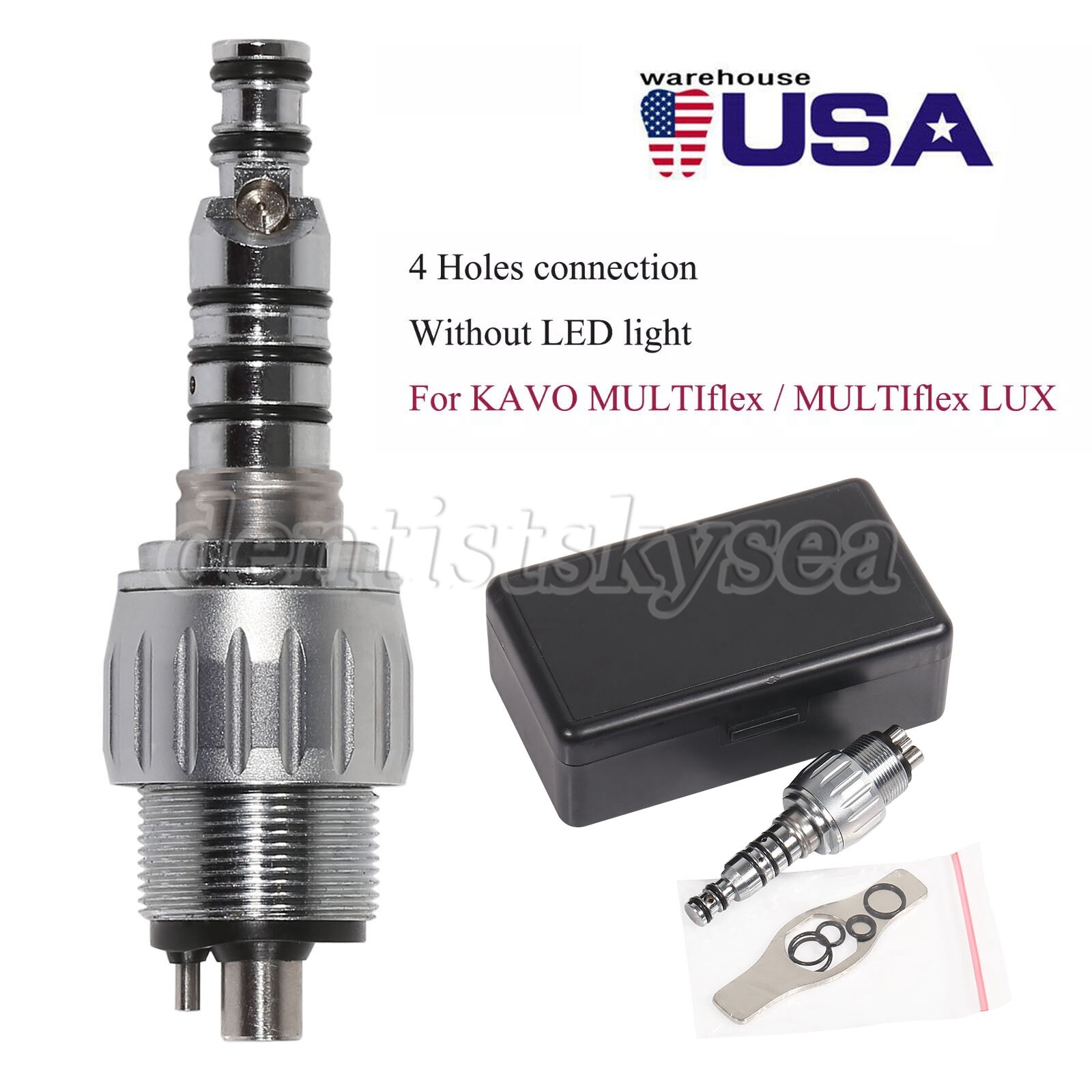 1/5/10 KaV Style Dental Quick Coupling 4H Coupler For Fiber Optic LED Handpiece