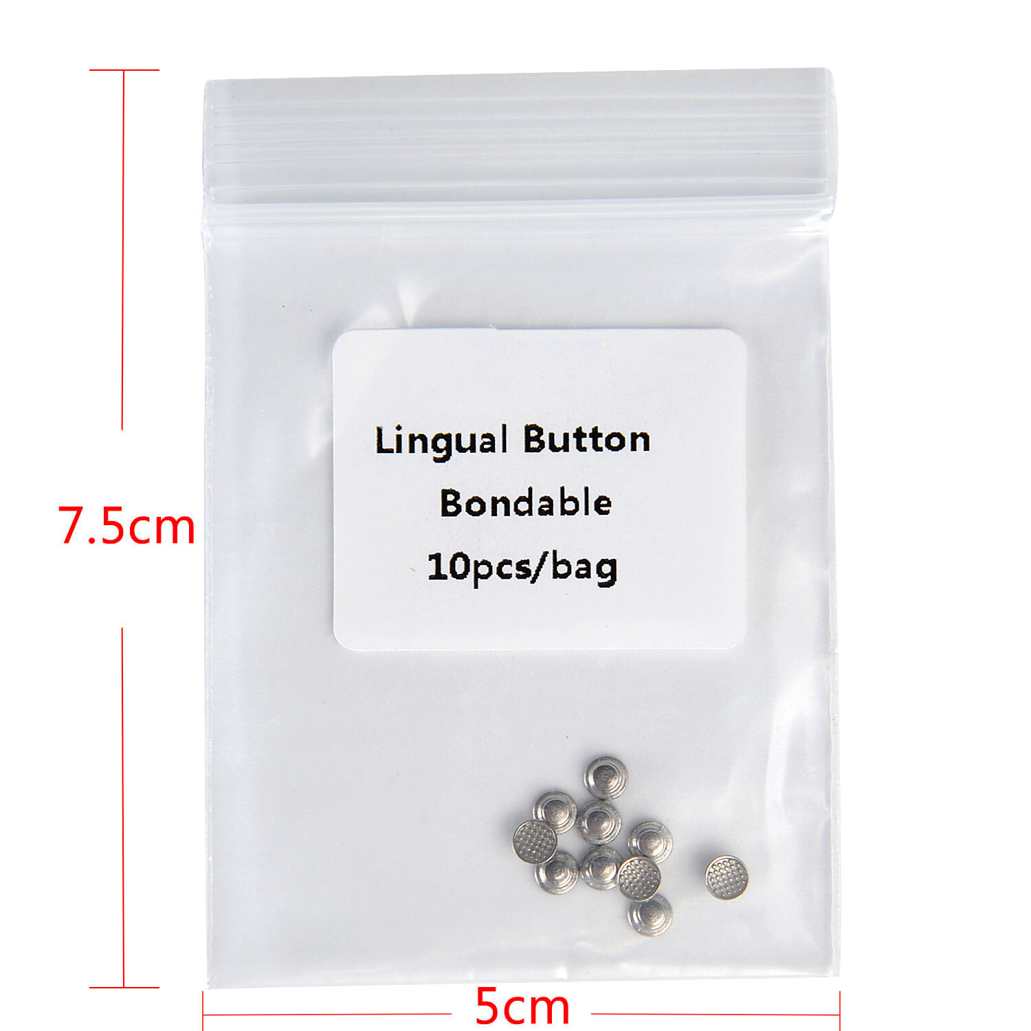 AZDENT Dental Orthodontic Lingual Buttons Bondable for Bondable Round Base USA