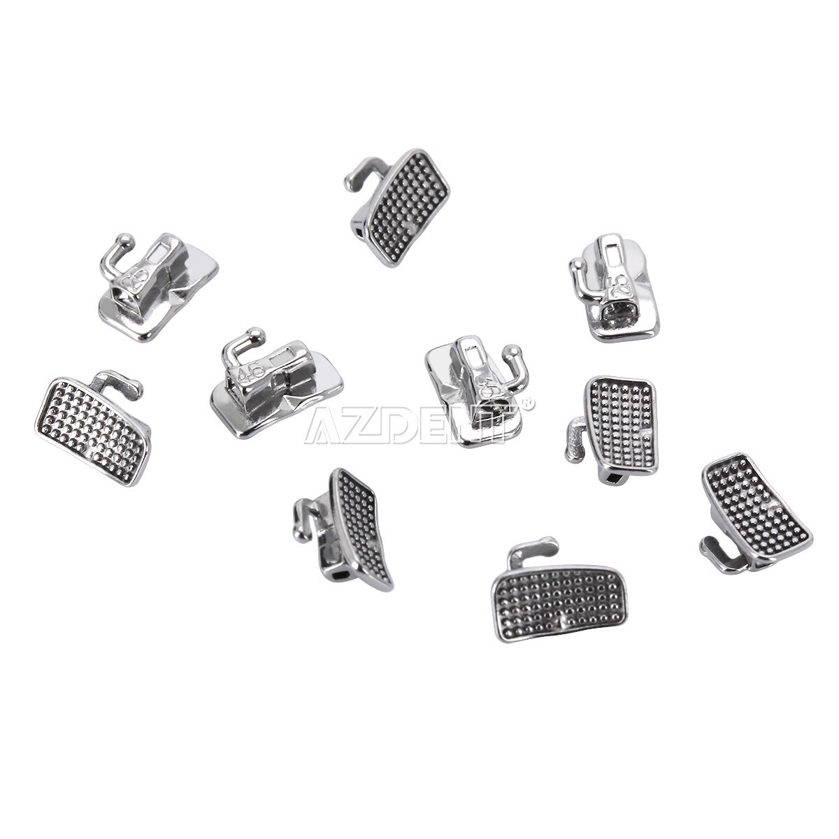 50 Sets AZDENT Dental Orthodontic Buccal Tube 1st Molar Roth 022 Bondable Tube