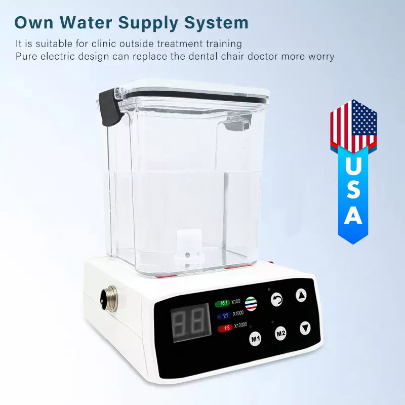 Dental Brushless Electric Micromotor Motor W/ Water Tank Vector Control System