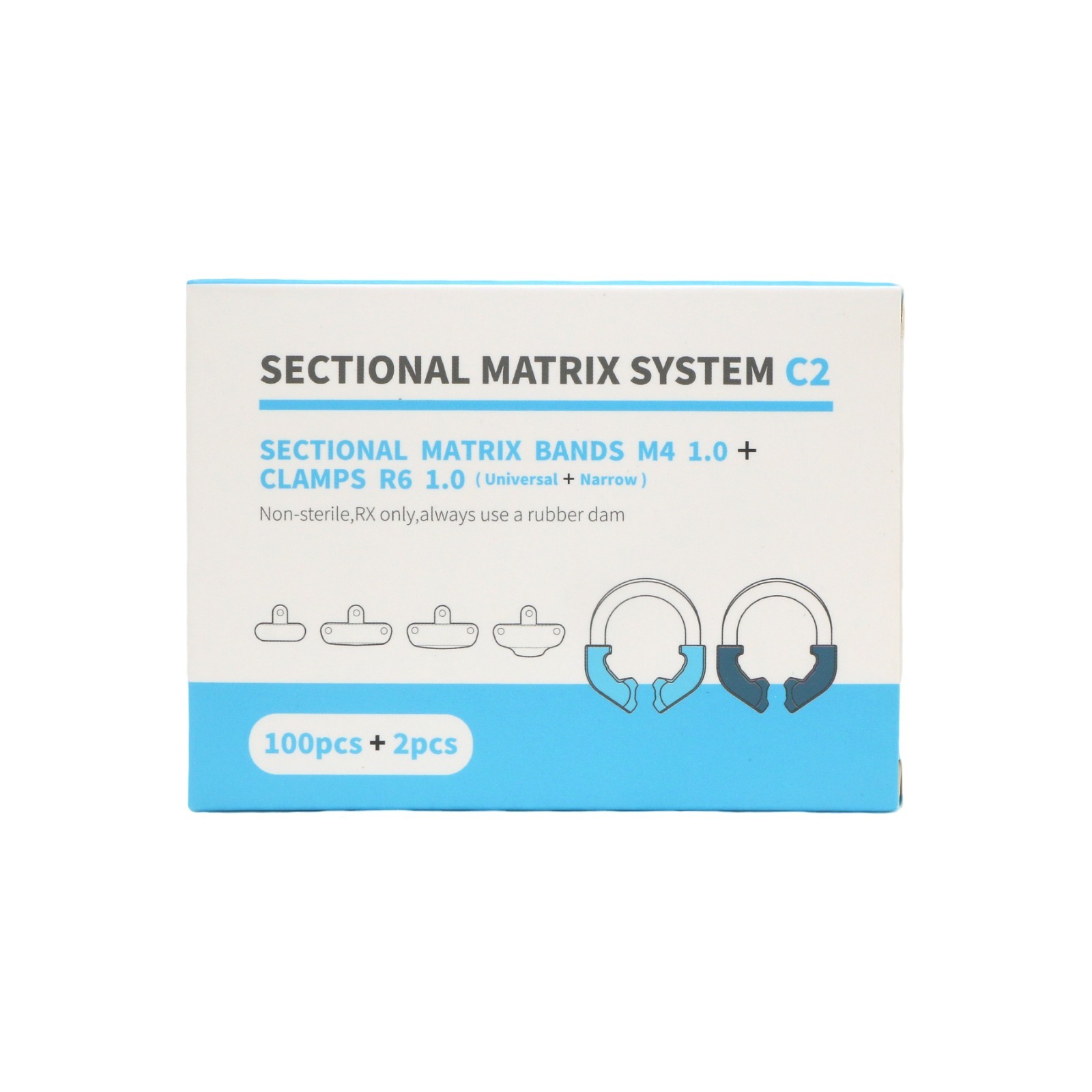 Garrison Palodent V3 Compatible Sectional Matrix Ring & Clamp Set Dental