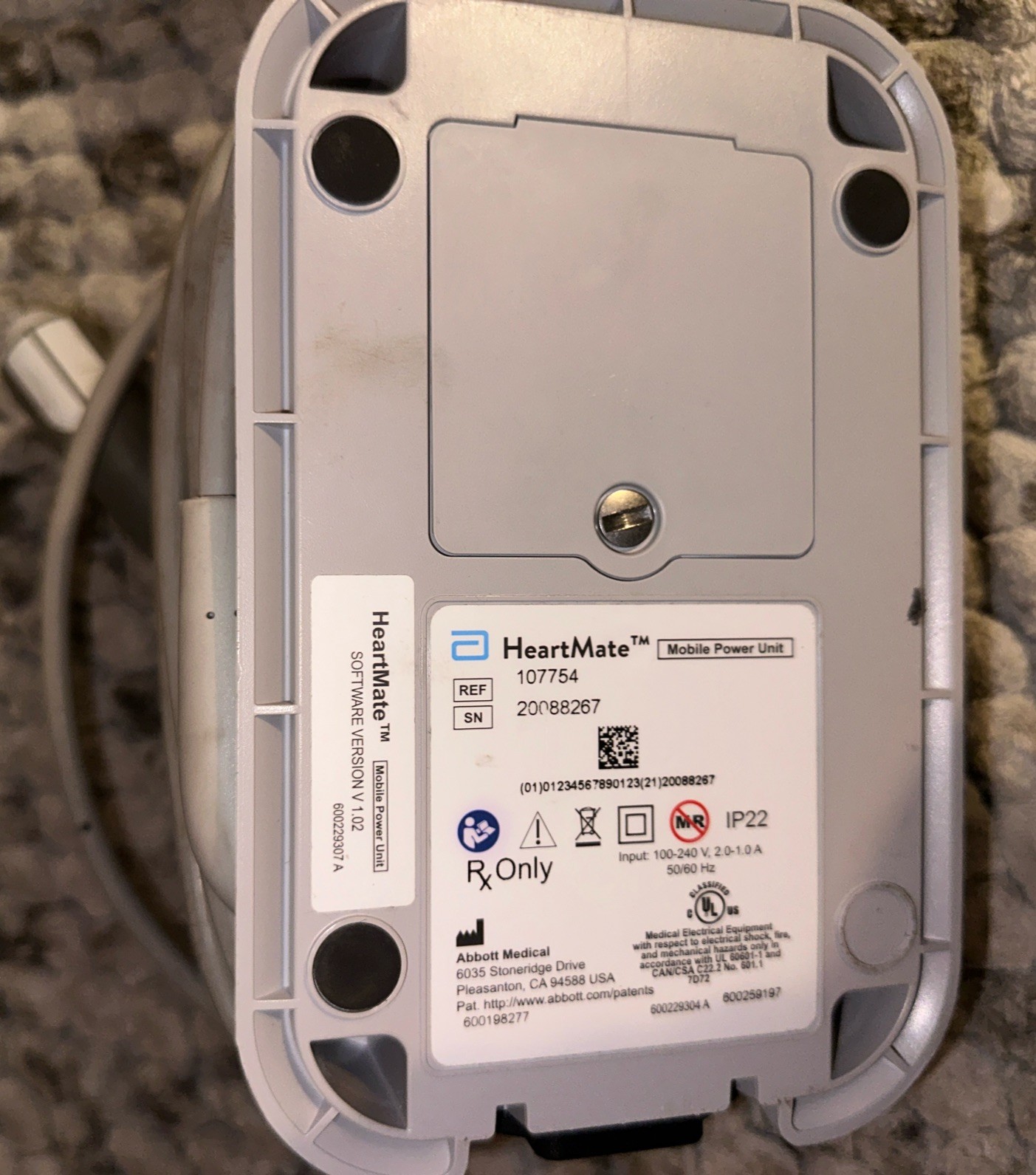 Abbott Heartmate Mobile Power Unit