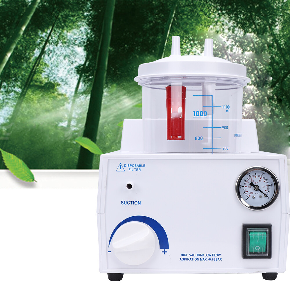 Medical Vacuum Phlegm Portable Quiet Suction Unit Emergency Aspirator Machine!