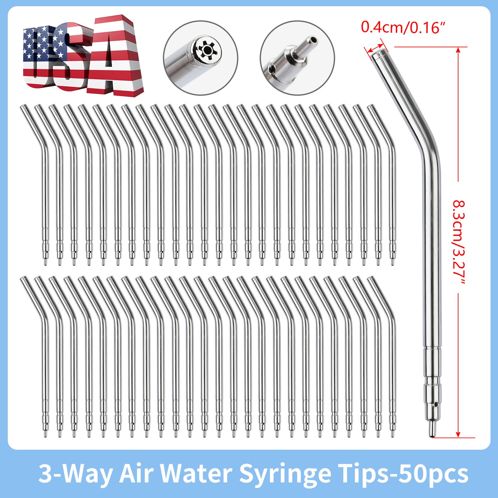 Autoclavable Air / Water Syringe Tip Adec Style Lot Of 50
