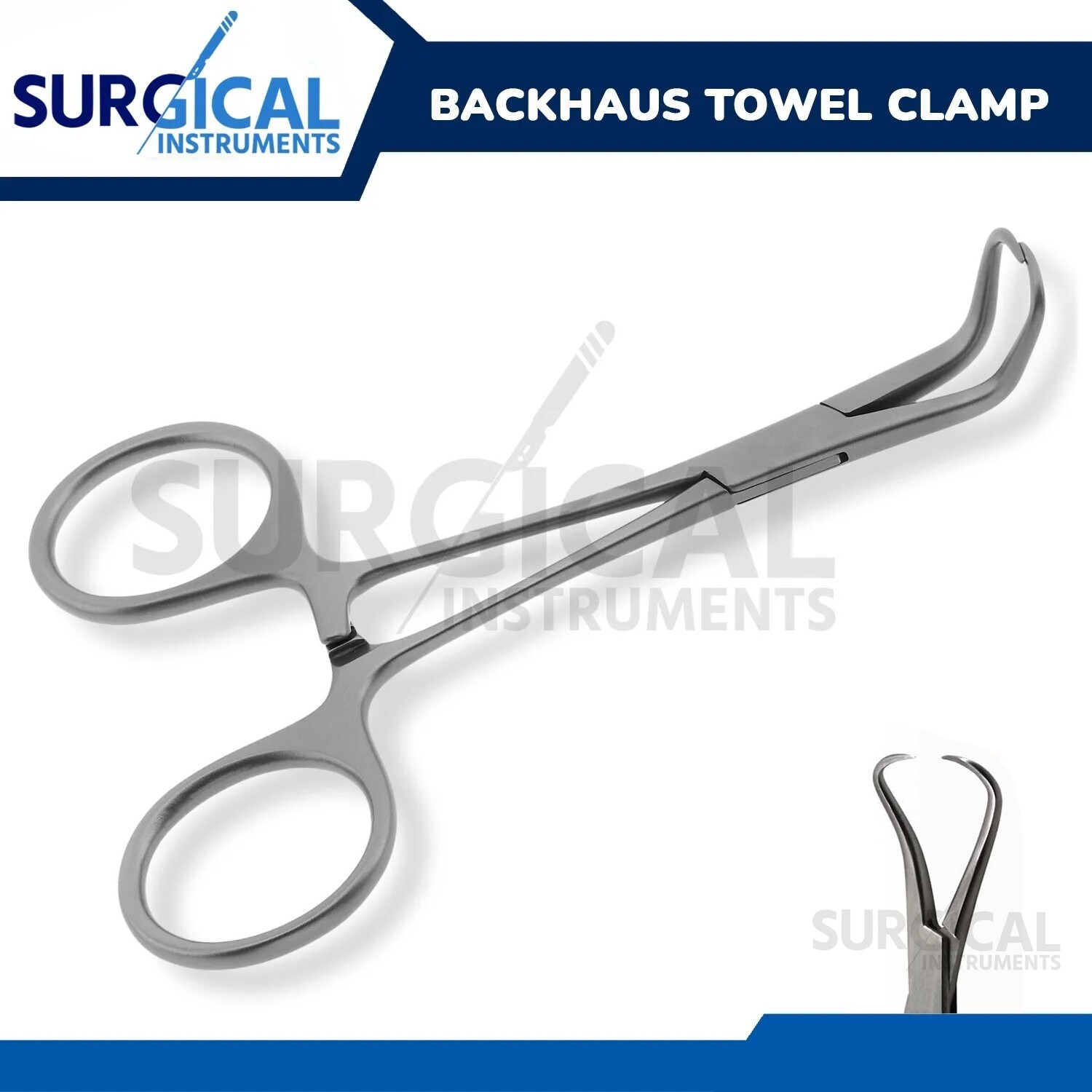 BACKHAUS TOWEL Clamp Forceps 5.5″ Surgical Veterinary Stainless German Grade