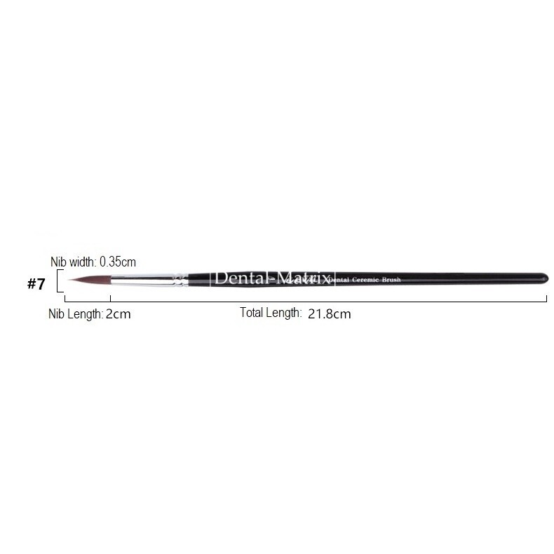 Dental Porcelain Brush Pen Ceramic Teeth Adhesive Resin Shaping Brushes 6pcs/set