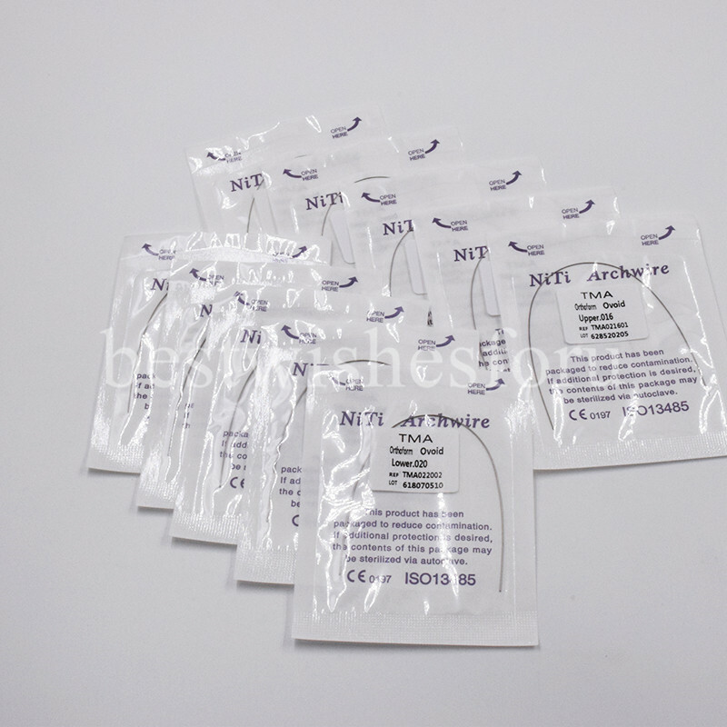 10x Dental Ortho TMA Arch Wire Upper + Lower Titanium Molybdenum Alloy Round