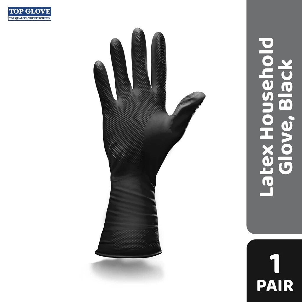 (50pairs )First Glove Black Industrial Disposable Nitrile 50pcs Gloves