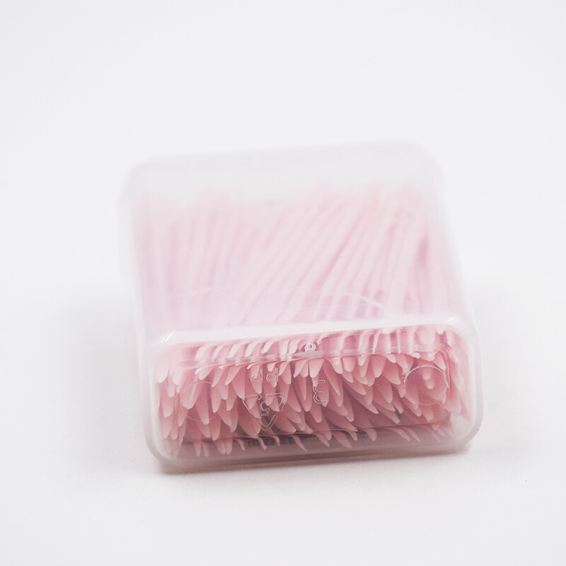 150 pcs/Box Dental Plastic Oral Picks Tooth Pick Interdental Brush 2 Heads Brush