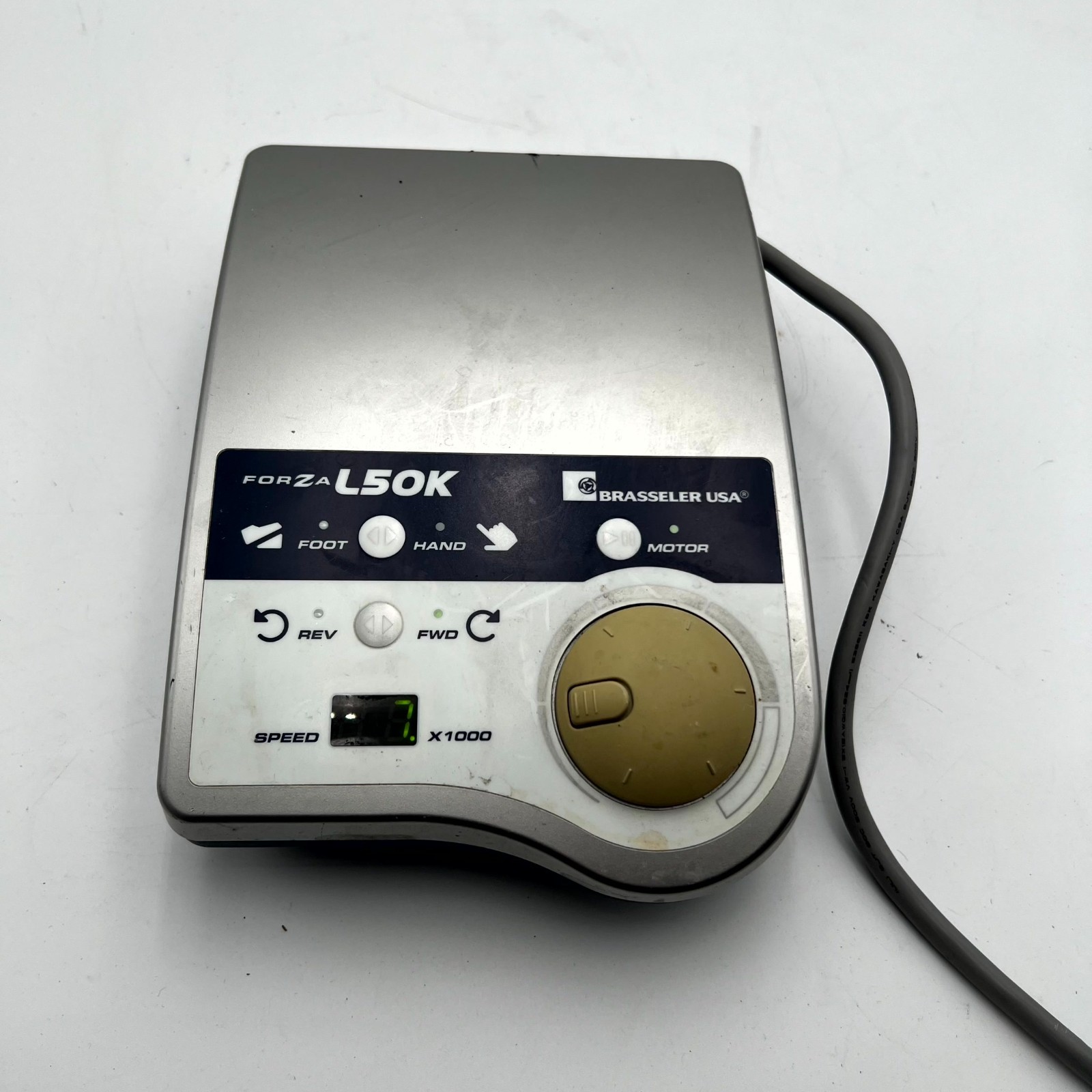 Forza L50K NE213-BRA Dental Micromotor Control Unit Silver Digital Speed Display
