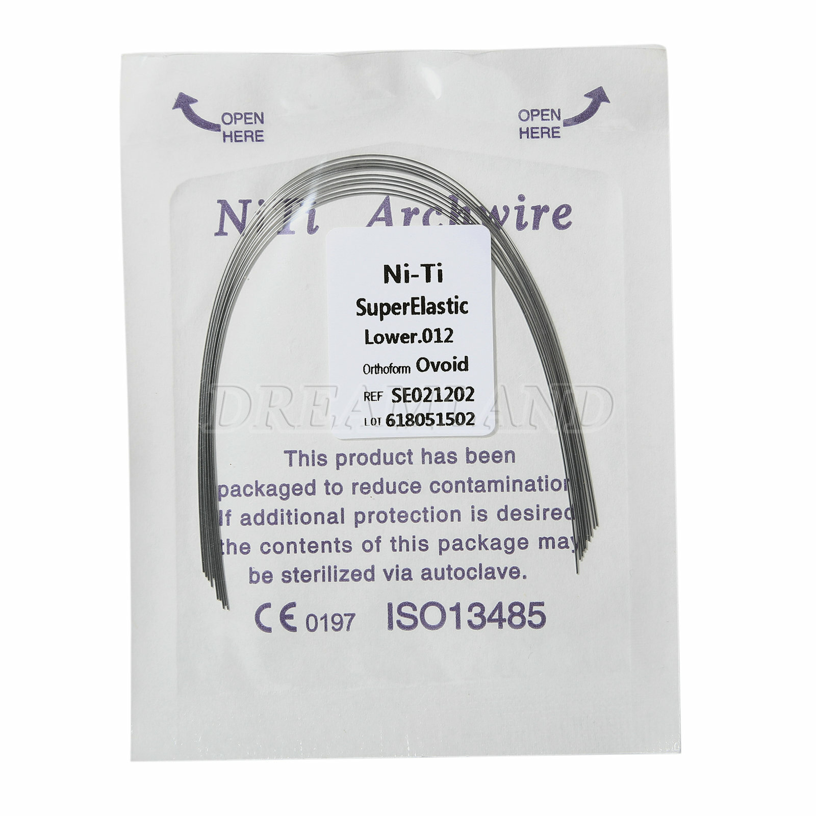10pcs/1 Bag Dental Orthodontic Super Elastic Niti Arch Wire Round Ovoid USPS